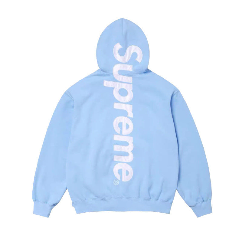 Supreme Center Vertical Logo Hooded Sweatshirt - Olive Green