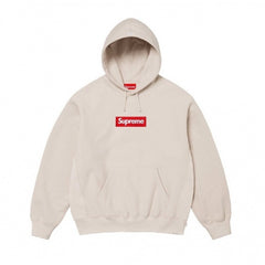 Supreme Box Logo Hooded Sweatshirt - Oat / Natural