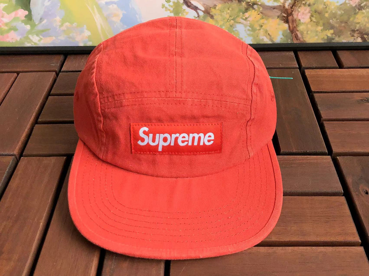 Spot Supreme 25FWCorduroyCampCap Corduroy Leather Buckle Leopard Pattern Camping Baseball Hat (101)