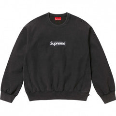 Supreme Box Logo Crewneck - Washed Black
