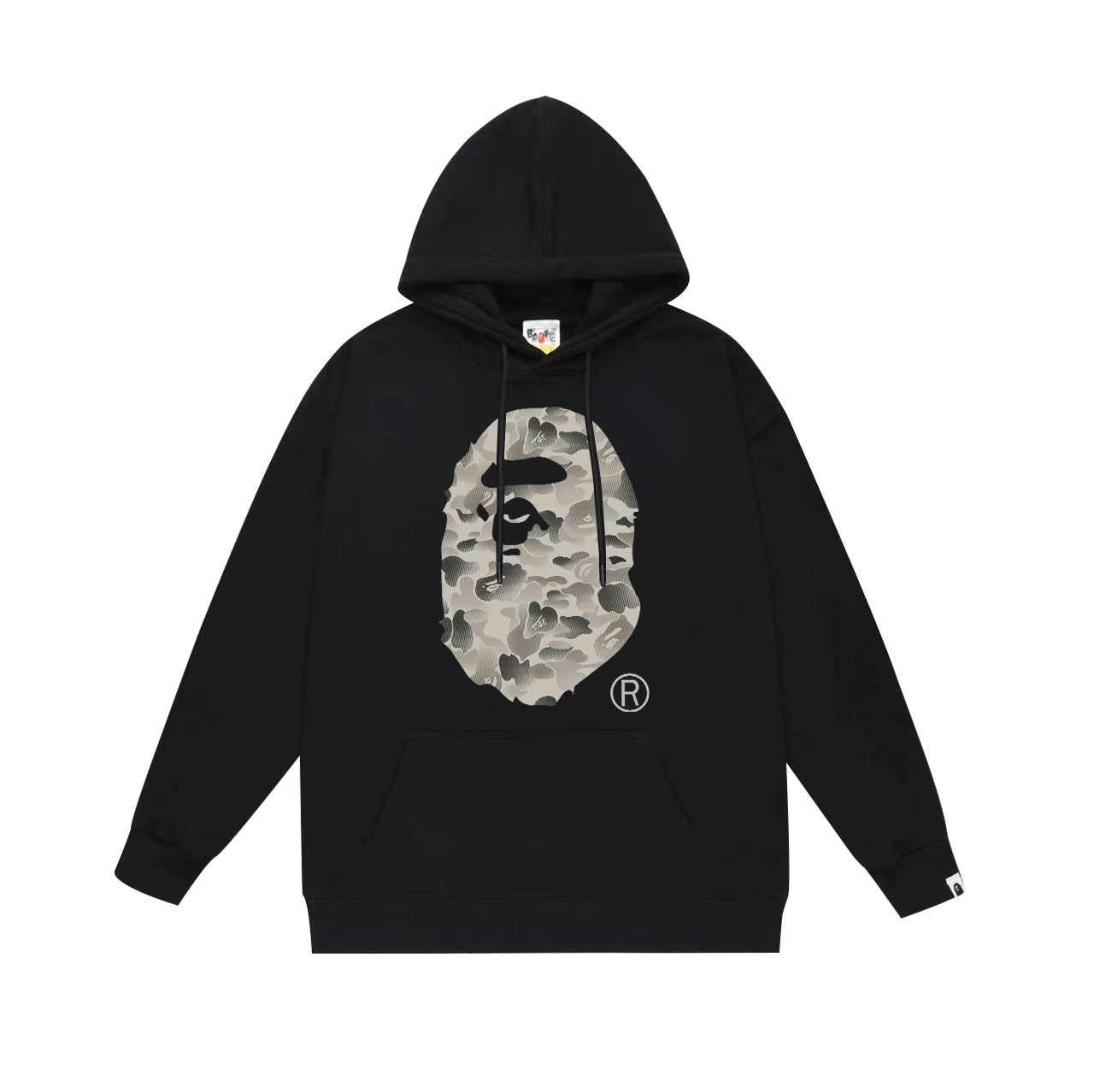 BAPE White Camo APE Head Pullover Hoodie
