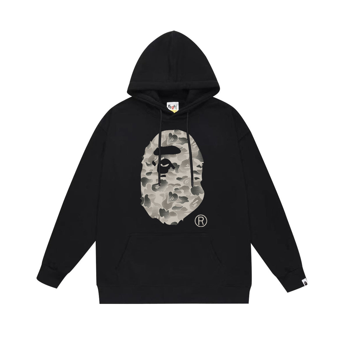 BAPE White Camo APE Head Pullover Hoodie