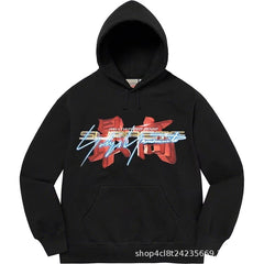 Supreme Japanese Kanji & Script Logo Hooded Sweatshirt - Black