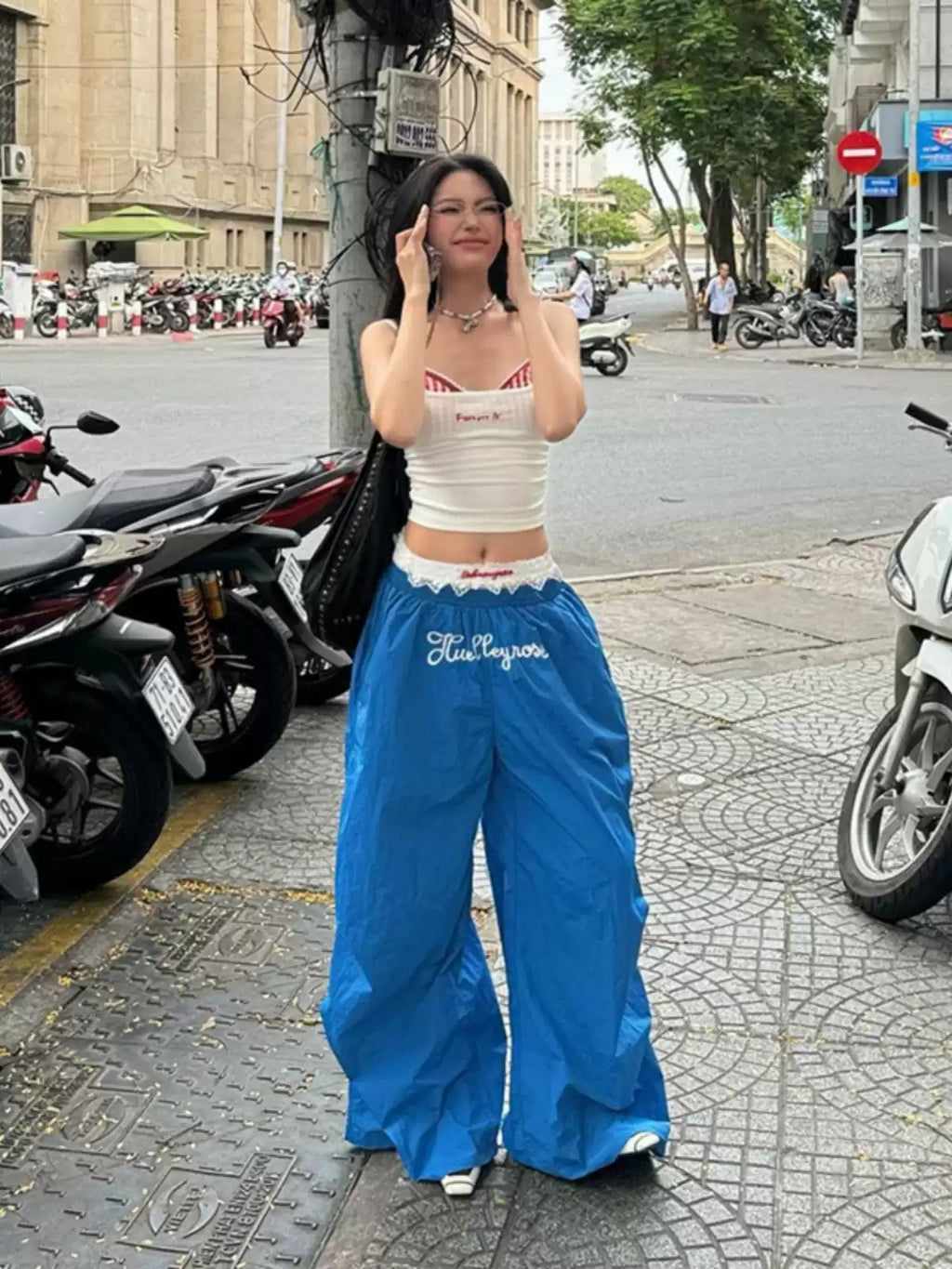 Sisjuly Effortless Slouchy Streetwear Pants