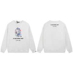 BAPE Colorful Ape Graphic Crewneck Sweatshirt