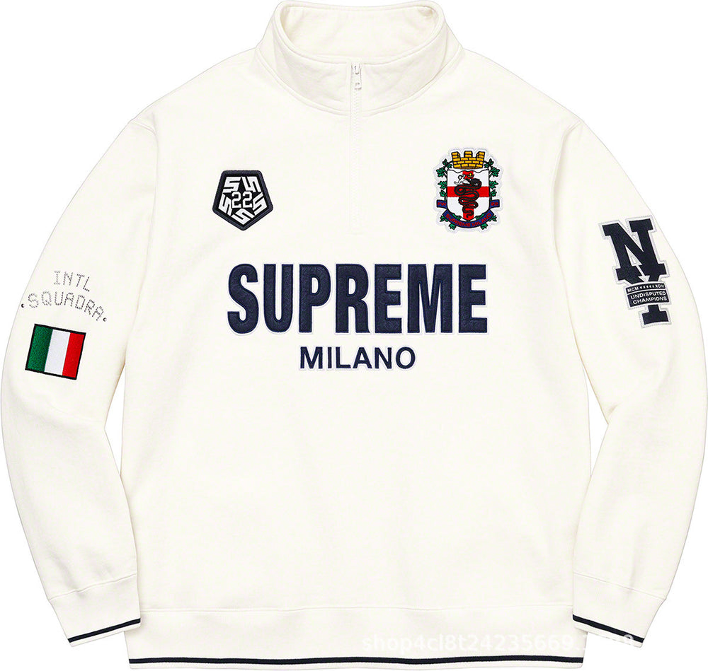 Supreme Milano Half Zip Pullover - White
