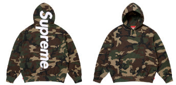 Supreme Camo Logo Hooded Sweatshirt - Woodland Camo