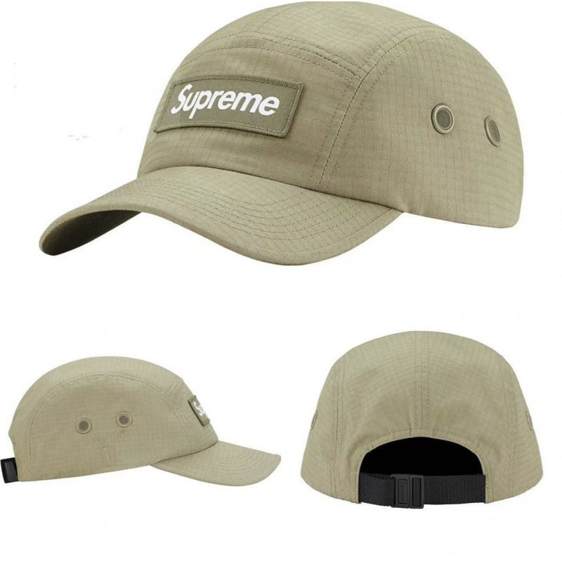 Supreme Olive Ripstop 5-Panel Box Logo Camp Cap