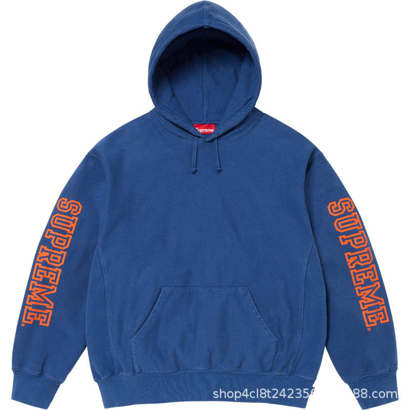 Supreme Sleeve Logo Hooded Sweatshirt - Royal Blue