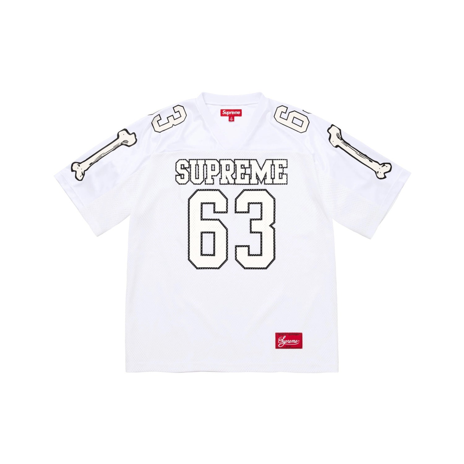 Supreme Bones Football Jersey – White