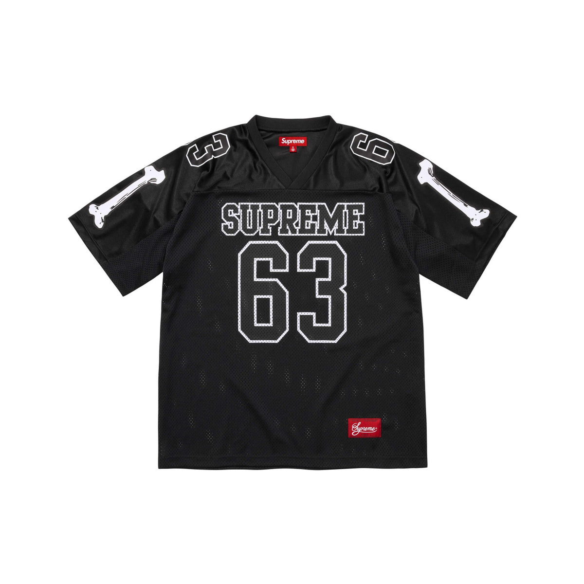 Supreme Bones Football Jersey – Black