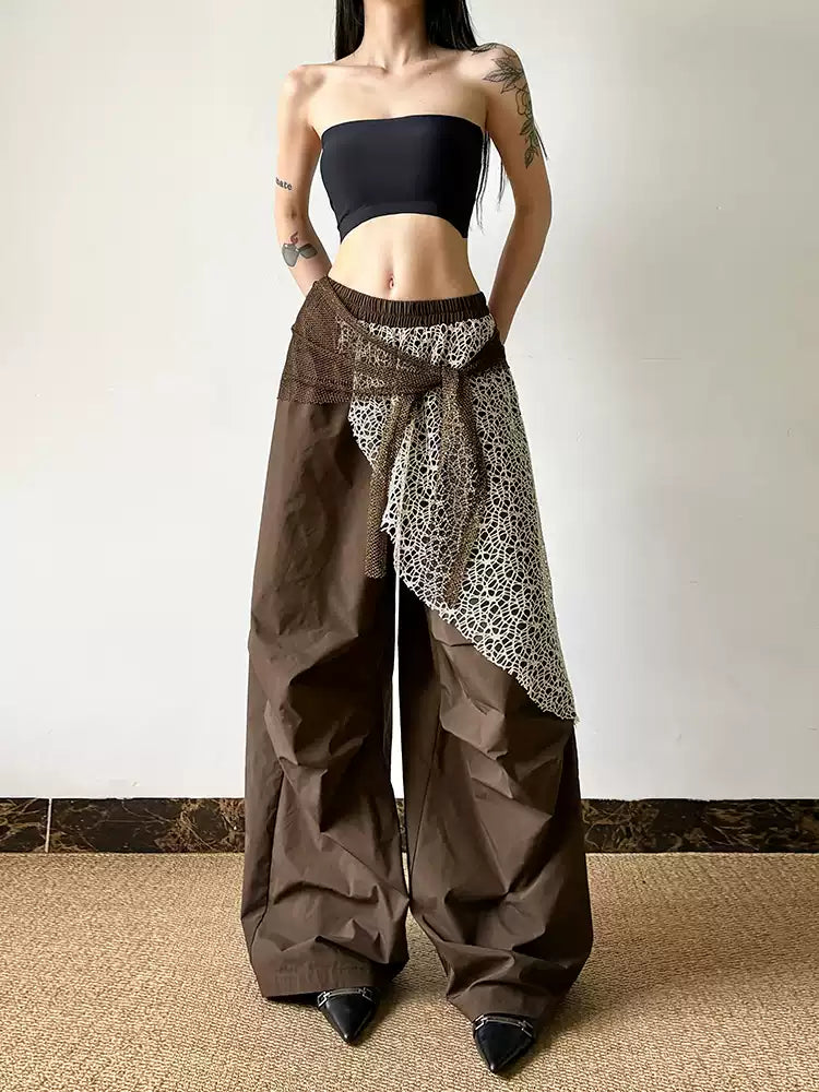Sisjuly Retro Layered "Homeless-Chic" Slouchy Pants