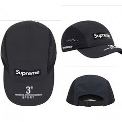 Supreme Black 3e Arrondissement Sport Cordura 5-Panel Camp Cap