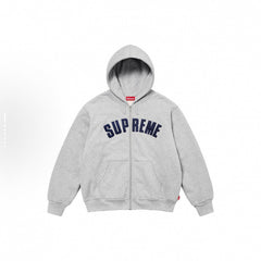 Supreme Arc Thermal Lined Zip Up Hooded Sweatshirt - Heather Grey