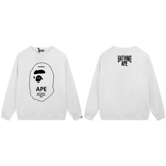 BAPE Ape Head Outline Graphic Crewneck Sweatshirt