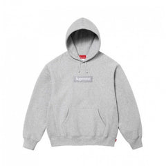 Supreme Box Logo Hooded Sweatshirt - Heather Grey