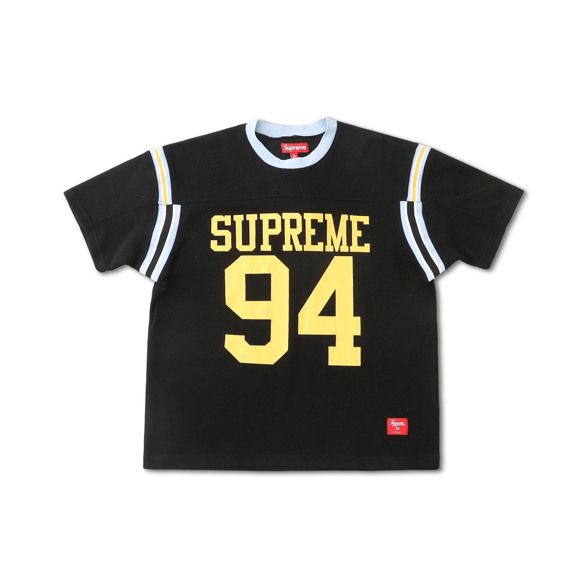 Supreme Color Blocked Football Top – Black/Yellow