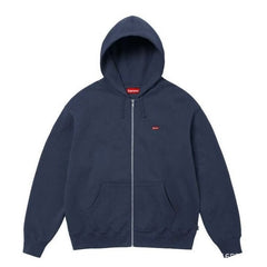Supreme Small Box Zip Up Hooded Sweatshirt - Navy