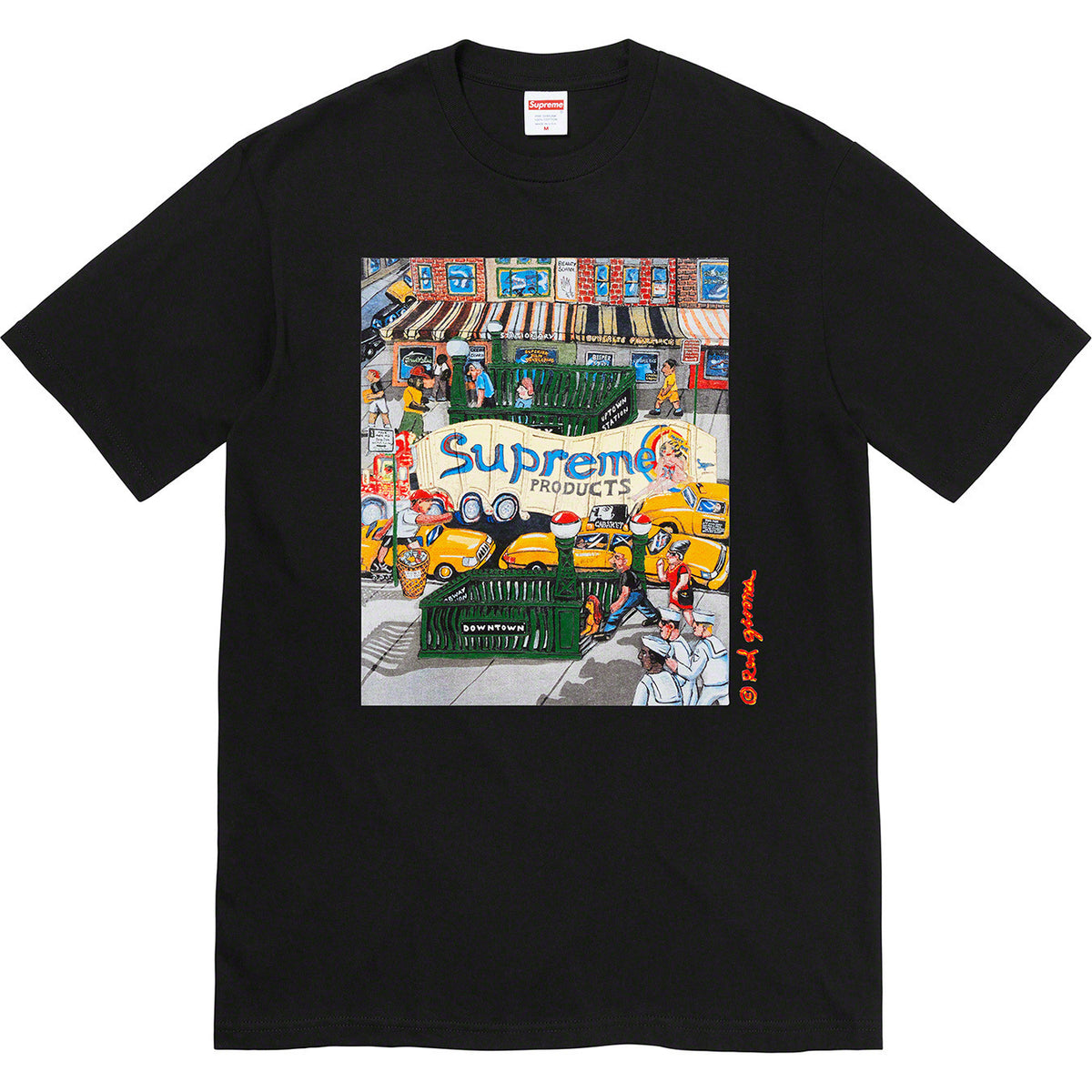 Supreme Mark Gonzales Subway Graphic Black Tee