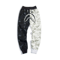 BAPE Shark Head Pants 3D Printed Casual Loose Men's and Women's Sports Casual Sanitary Pants Order Light Mature Casual Mid Waist (10)