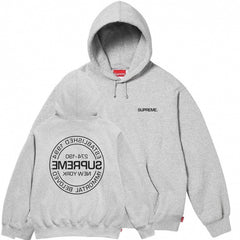 Supreme Established 1994 Circle Logo Hooded Sweatshirt - Heather Grey