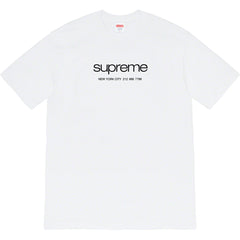 Supreme Minimal Linear Logo White Tee