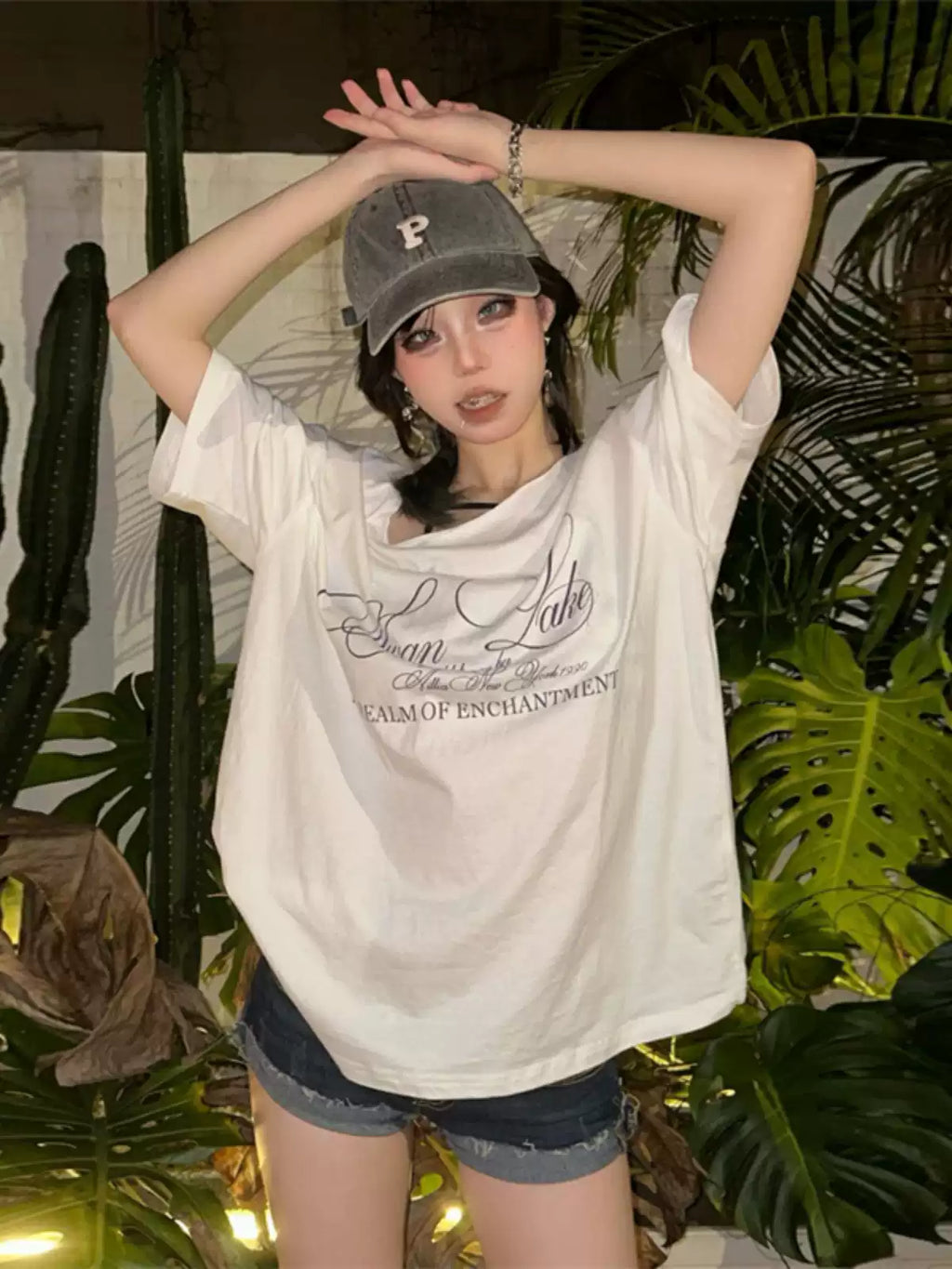 Sisjuly Sun-Kissed Vibrant Girl Oversized Casual T-Shirt