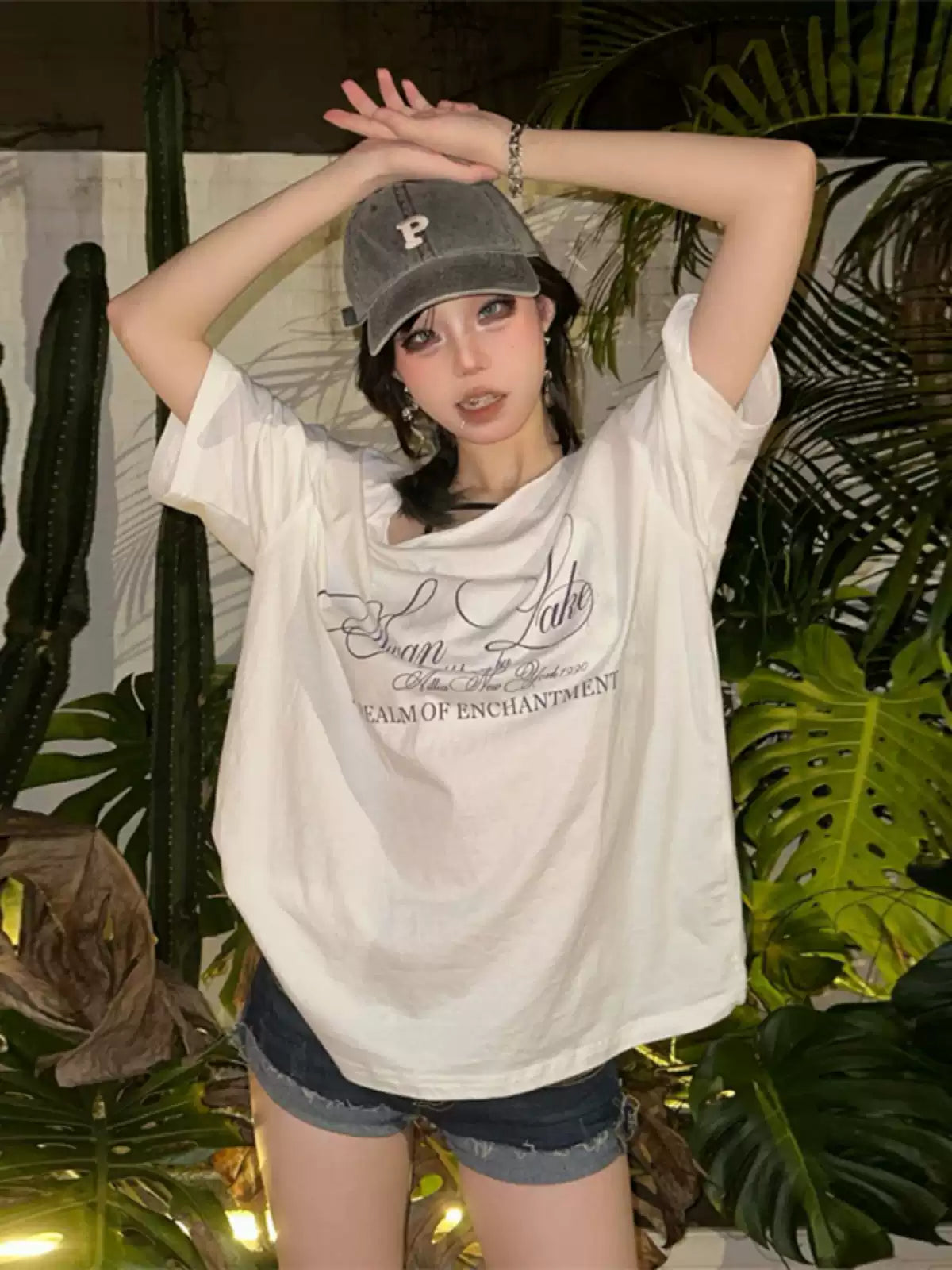 Sisjuly Sun-Kissed Vibrant Girl Oversized Casual T-Shirt