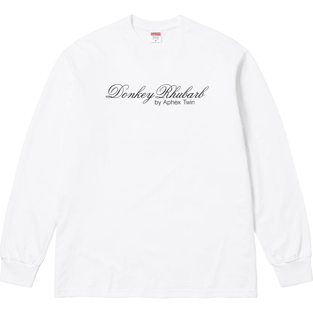 Supreme x Aphex Twin "Donkey Rhubarb" L/S Tee – White