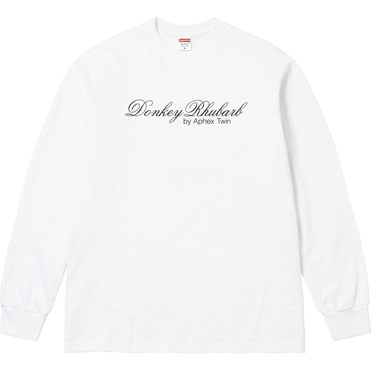 Supreme x Aphex Twin "Donkey Rhubarb" L/S Tee – White