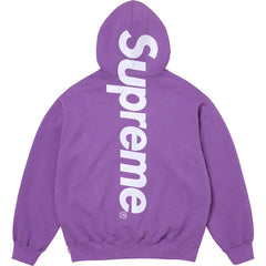 Supreme Center Vertical Logo Hooded Sweatshirt - Purple
