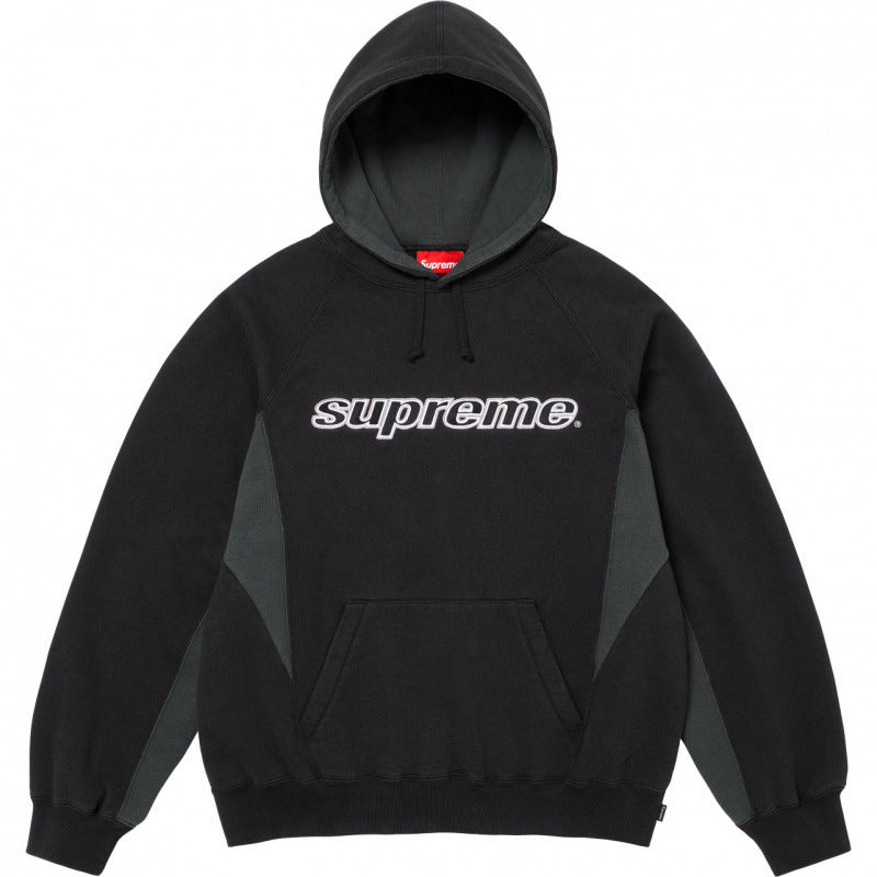 Supreme Outline Hooded Sweatshirt - Black / Charcoal