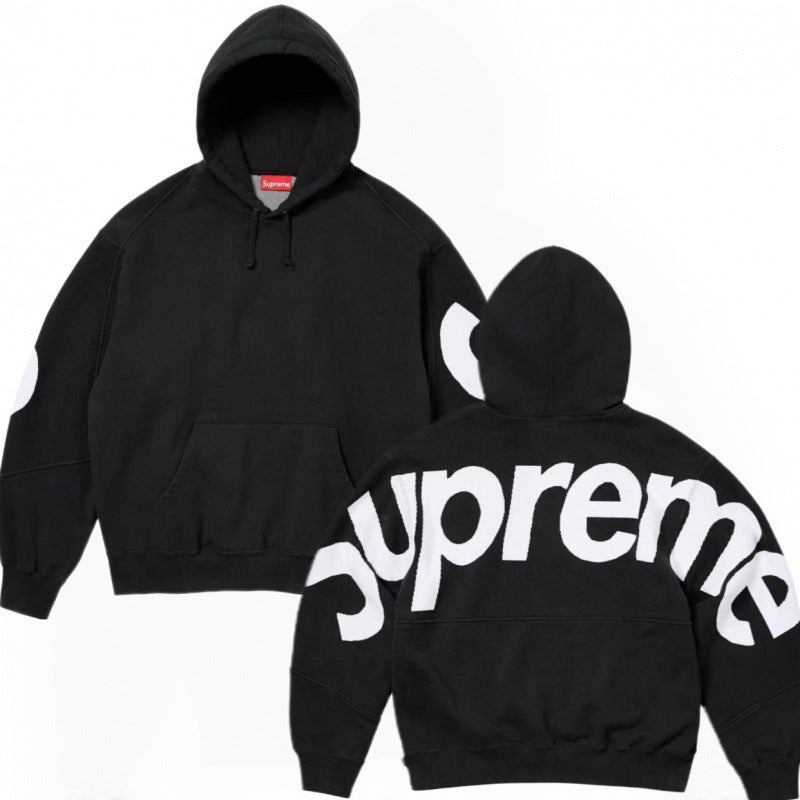 Supreme Big Logo Hooded Sweatshirt - Black