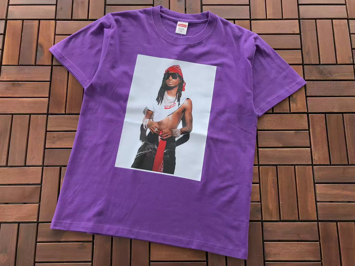 Supreme Playboi Carti Graphic T-Shirt Purple