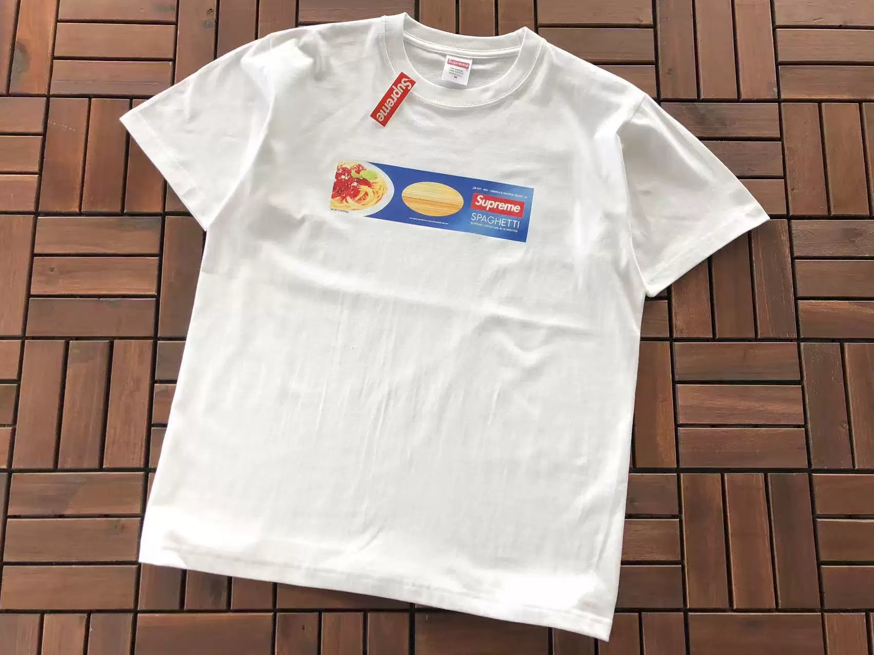 Supreme Pasta Box Logo T-Shirt White