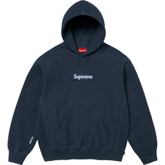 Supreme Box Logo Hooded Sweatshirt - Navy