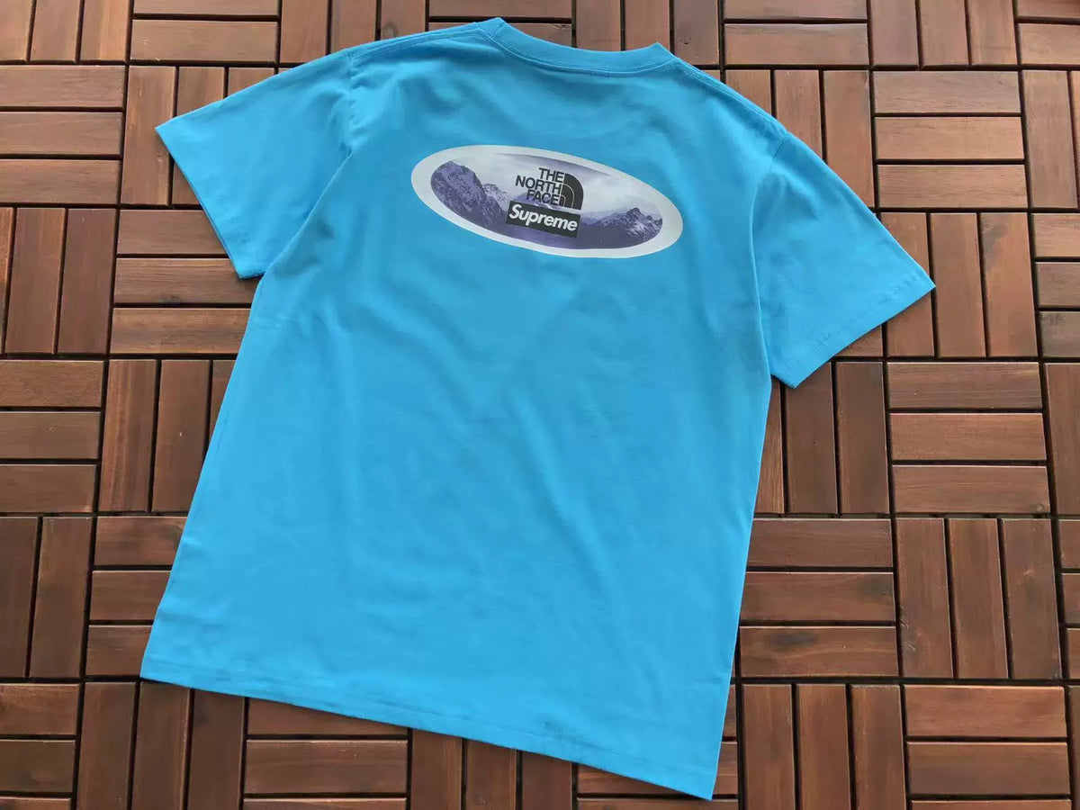 Supreme The North Face Collaborative T-Shirt Light Blue