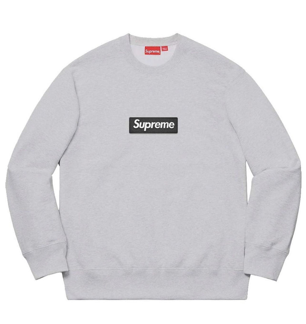 Supreme Box Logo Crewneck – Heather Grey