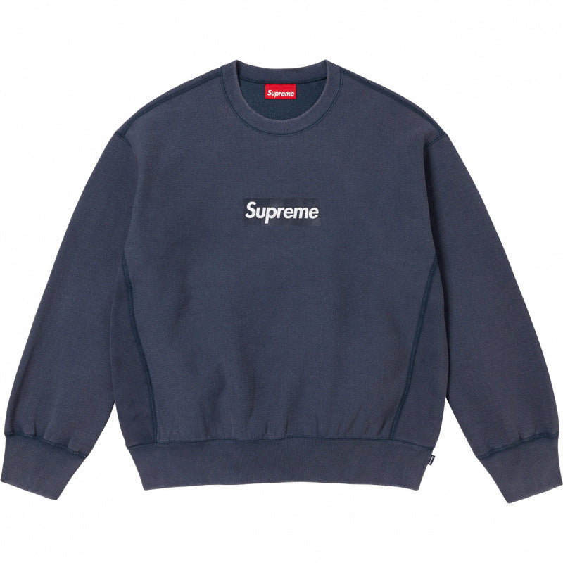 Supreme Box Logo Crewneck Sweatshirt - Navy / Dark