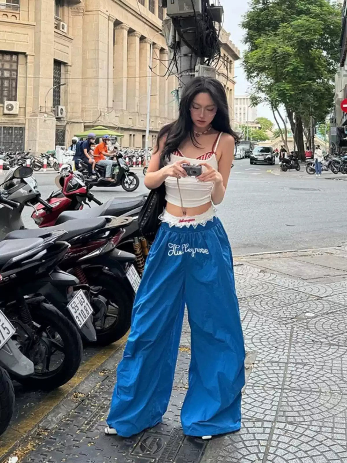 Sisjuly Effortless Slouchy Streetwear Pants