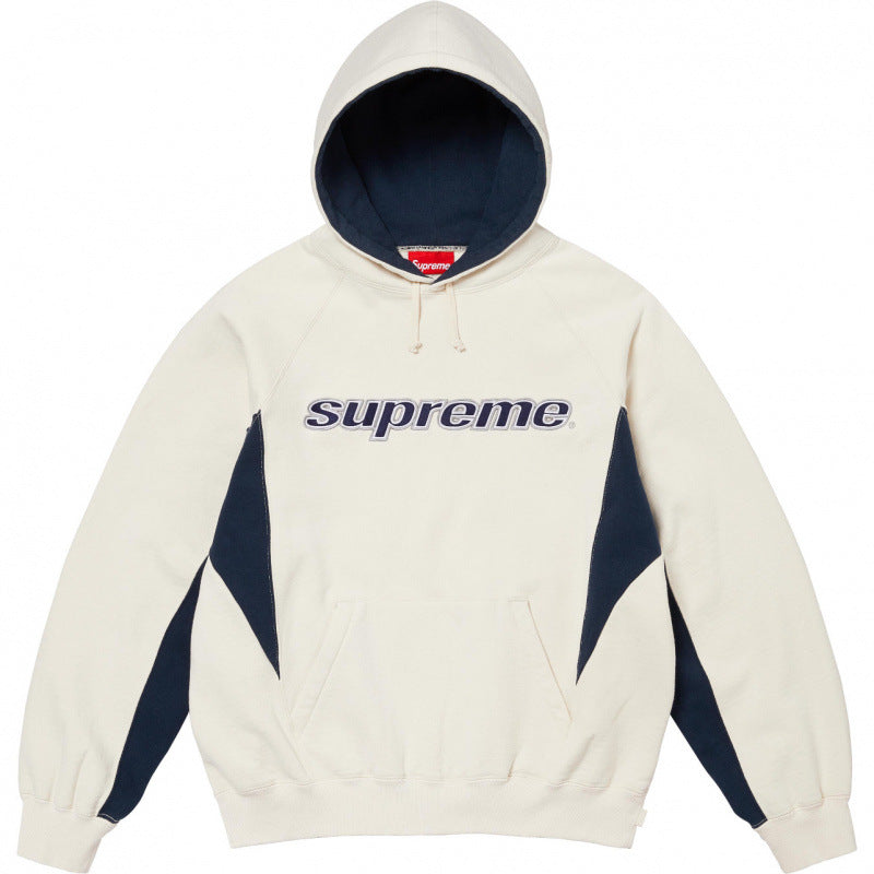 Supreme Outline Hooded Sweatshirt - Natural / Navy