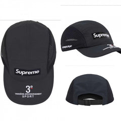 Supreme Black 3e Arrondissement Sport Cordura 5-Panel Camp Cap