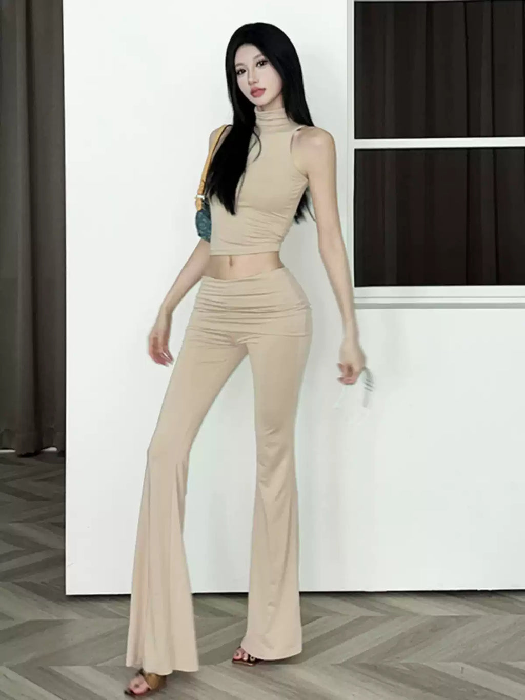 Sisjuly Effortless High-Rise Casual Two-Piece Set
