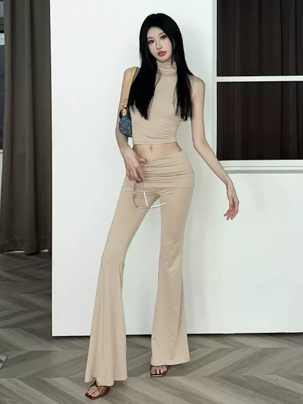 Sisjuly Effortless High-Rise Casual Two-Piece Set
