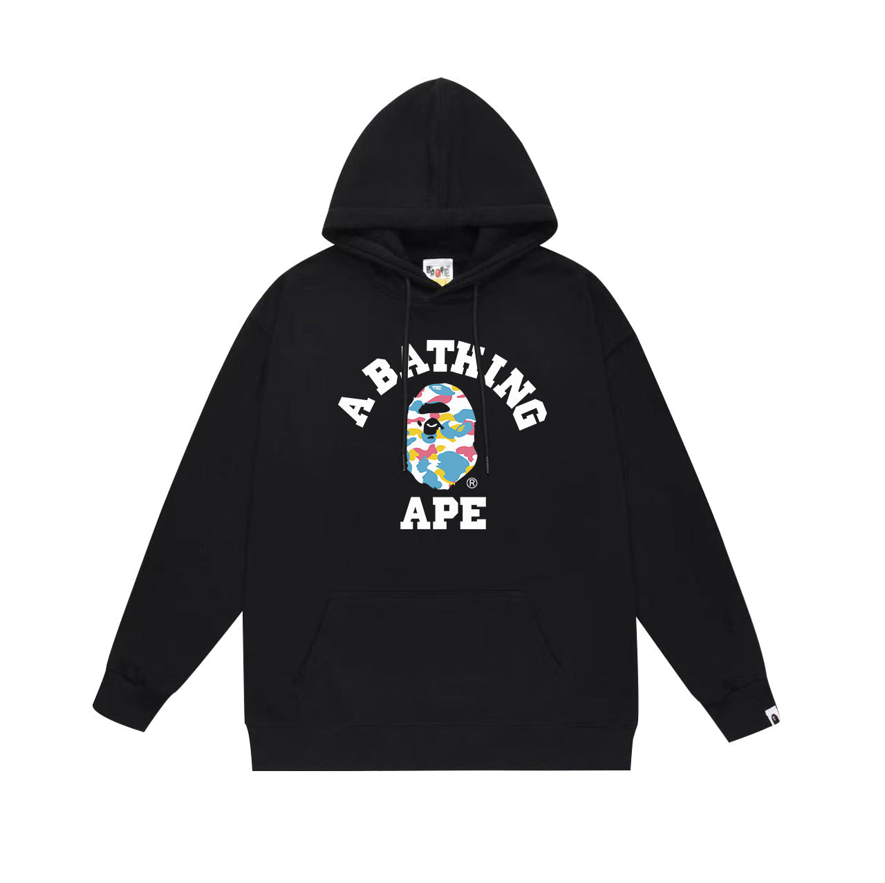 BAPE Multi-Camo College Logo Pullover Hoodie