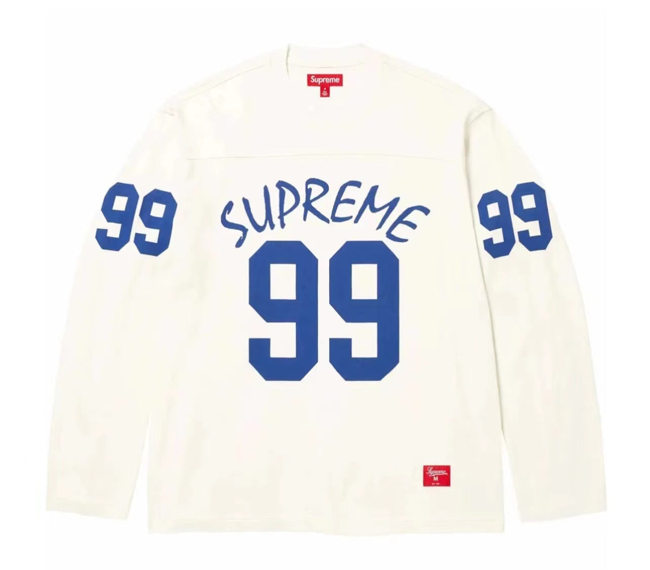 Supreme Crossover L/S Football Top – Off-White/Blue