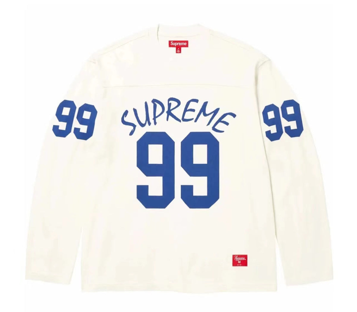 Supreme Crossover L/S Football Top – Off-White/Blue
