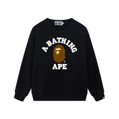 BAPE Classic College Logo Crewneck Sweatshirt (Black)