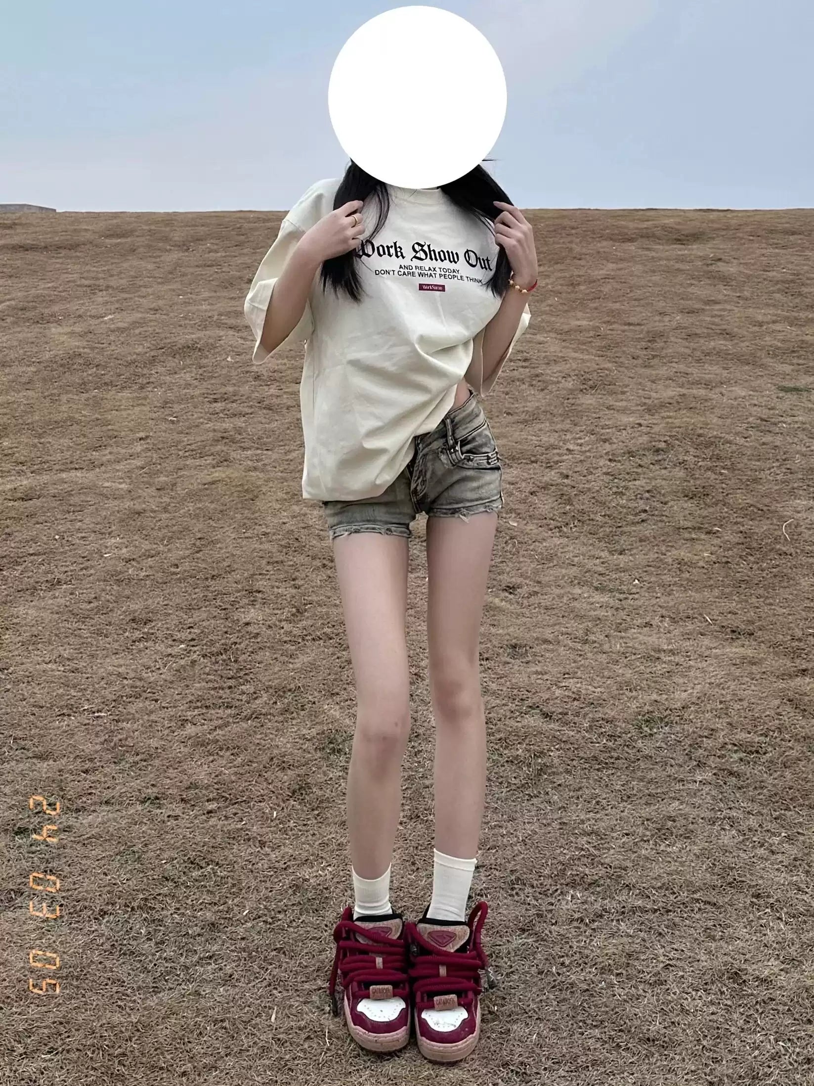 Sisjuly Frayed Edge Denim Shorts