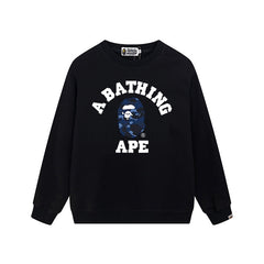 BAPE Blue Ape Head Graphic Crewneck Sweatshirt